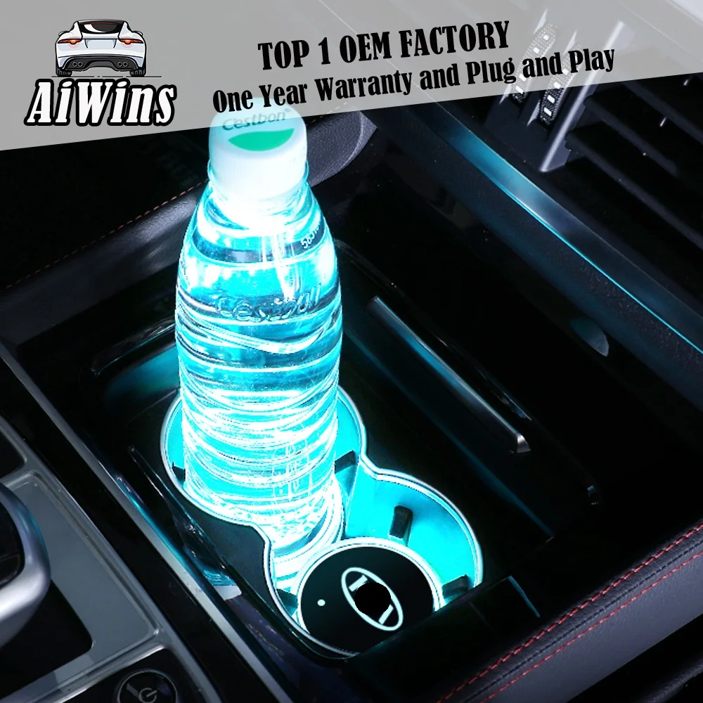 Aiwins автомобильный светящийся подстаканник коврик для Buick Full Series светильник с