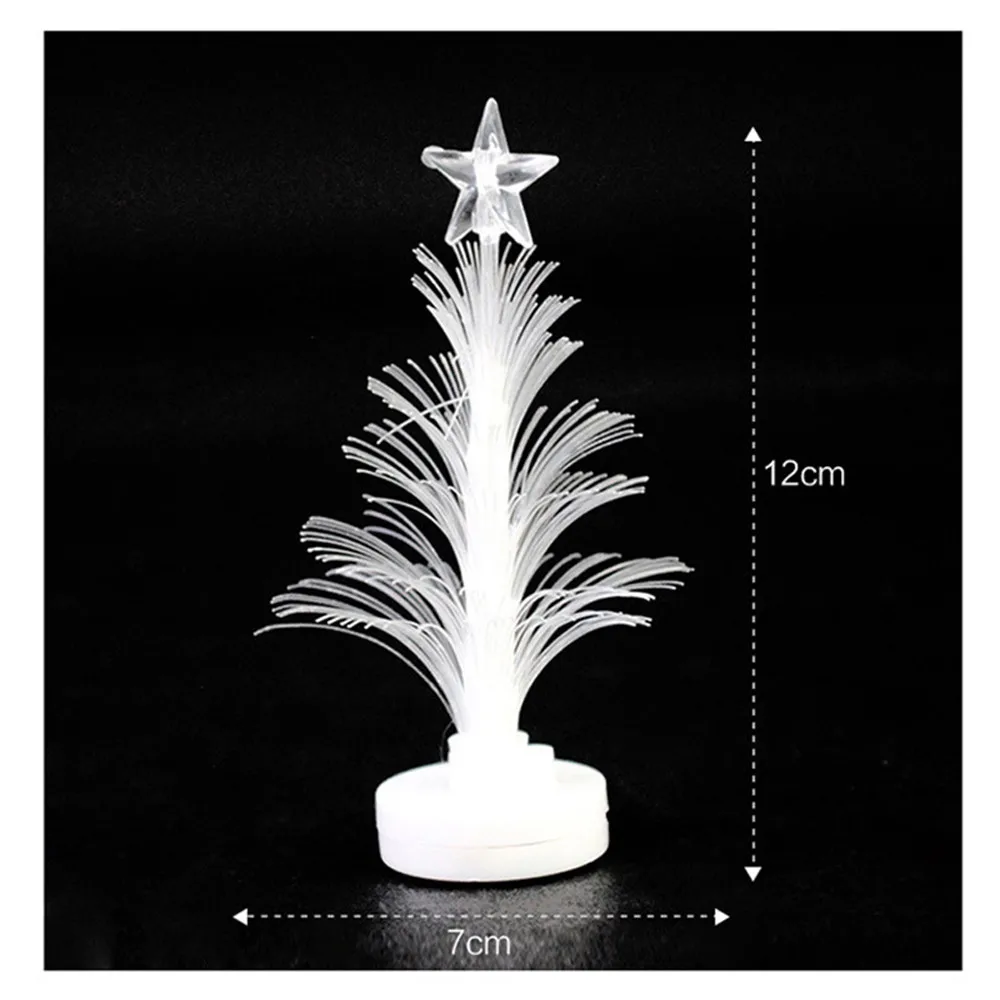 Merry Christmas LED Color Changing Mini Xmas Little Lighten Tree Home Table Party Decor Charm Decoration#L | Дом и сад