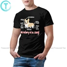 Футболка Corgi Dog с принтом анатомии корги, забавная футболка с коротким рукавом, повседневная мужская футболка из 100 хлопка с принтом