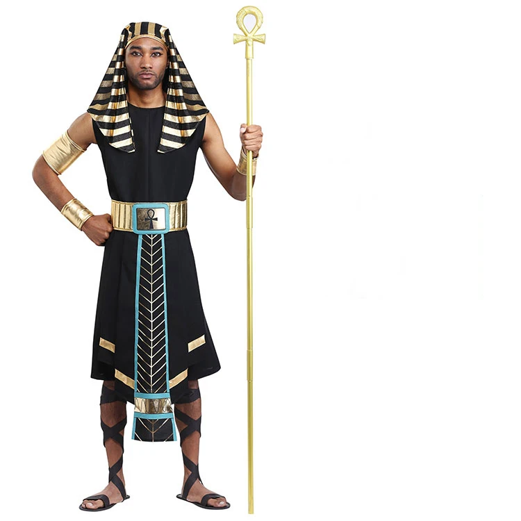 Halloween Costumes Ancient Egypt Egyptian Pharaoh King Outfits for Adult Men Party Cosplay Fancy Dress | Тематическая одежда и