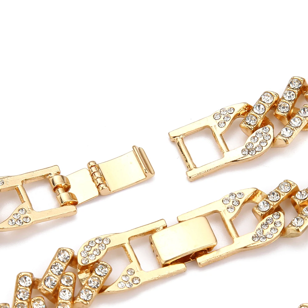 Ожерелье из кубинской цепи для женщин и мужчин Ювелирное Украшение в стиле