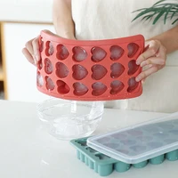 silicone heart shaped ice mold home bar party ice making mold bar making ice cube mold refrigerator ice tray kitchen tool