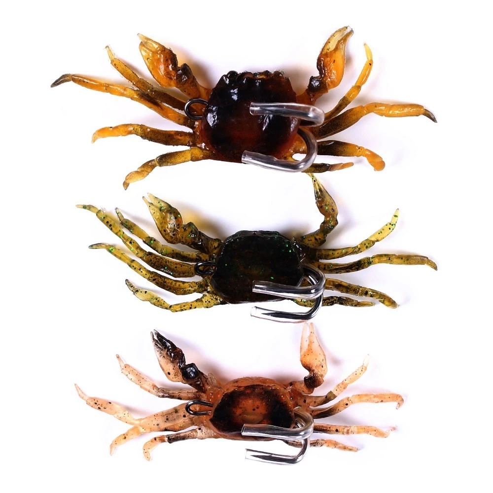 Наощуп 1 шт. бионические приманки для рыбной ловли маленький краб мягкие