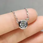 Inbeaut милое ожерелье с Минни котом моиссанитом, превосходный срез, бриллиантовый тест, 1 карат, D Цвет, высший сорт, ожерелья с кулоном из моиссанита