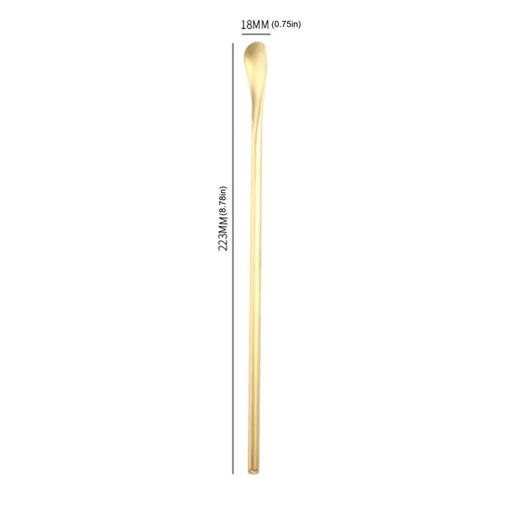 

Stainless Steel Long Handle Mixing Spoon Tea Coffee Ice Cream Dessert Spoon Kitchen Tools Kitchen Tableware Tablespoon