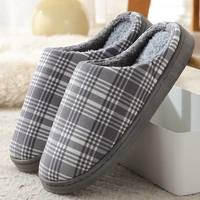 men winter slippers home warm shoes slip on plush furry shoes lovers house slippers female comfort indoor floor footwear