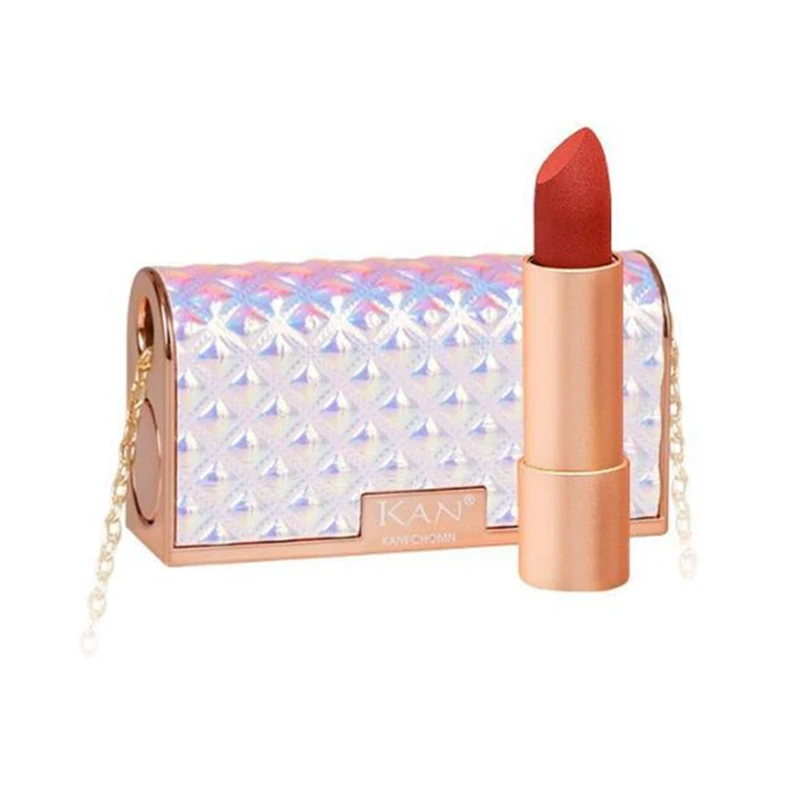 

New Sexy 6pcs Velvet Bag Style Silky Matte Lipstick Makeup Set Multicolor Cosmetic Kit,Nutritious Lip Color,Easy To Wear Lipbalm