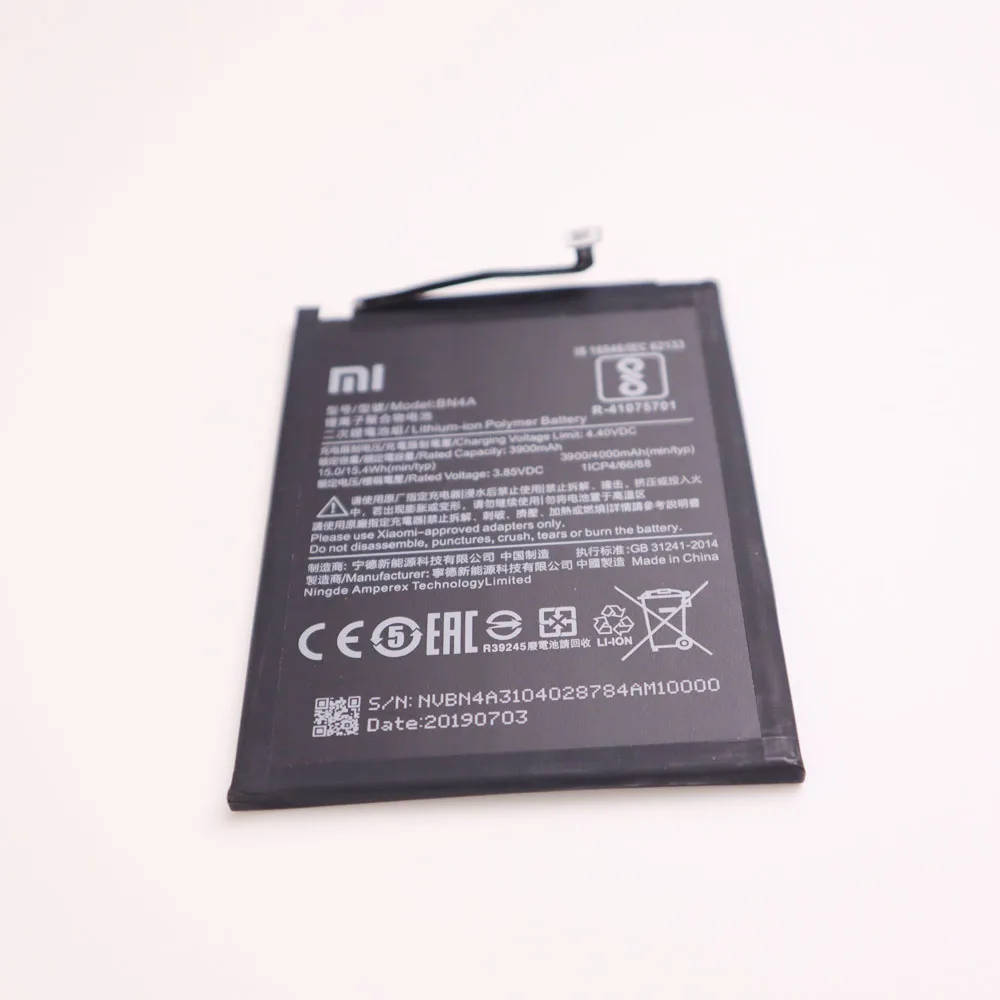 Аккумулятор 4000mAh BN4A телефон батареи для Xiaomi Redmi Note7 Note 7 Pro M1901F7C настоящий телефон батарея+ Бесплатные инструменты