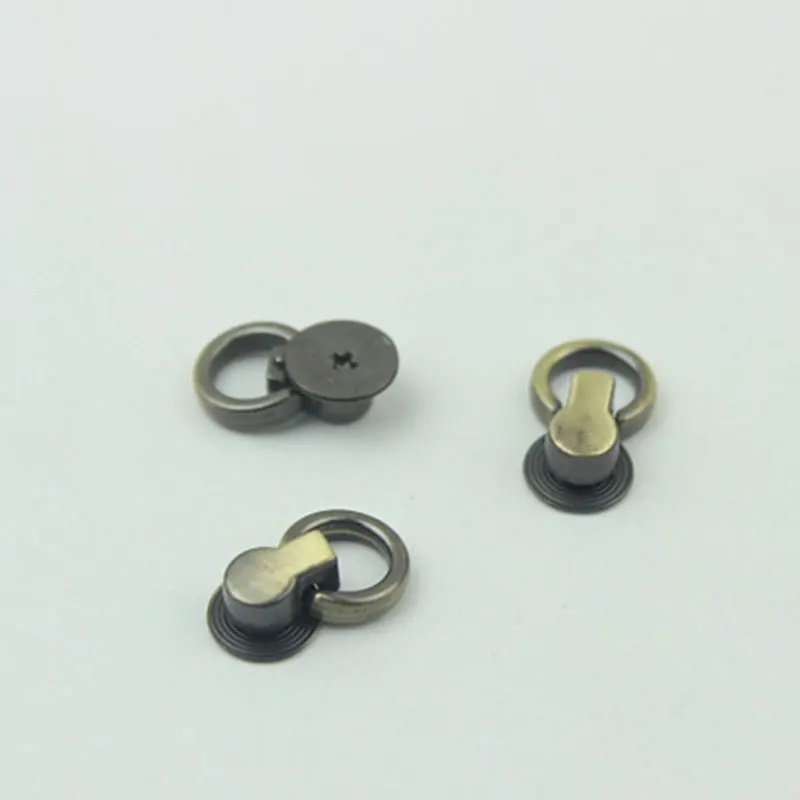 

10Pcs Metal Bag Side Tiny Anchor Gusset Hanging Chain Buckles Edge Anchor Link Hardware With O Rings Bag Purse Accessories