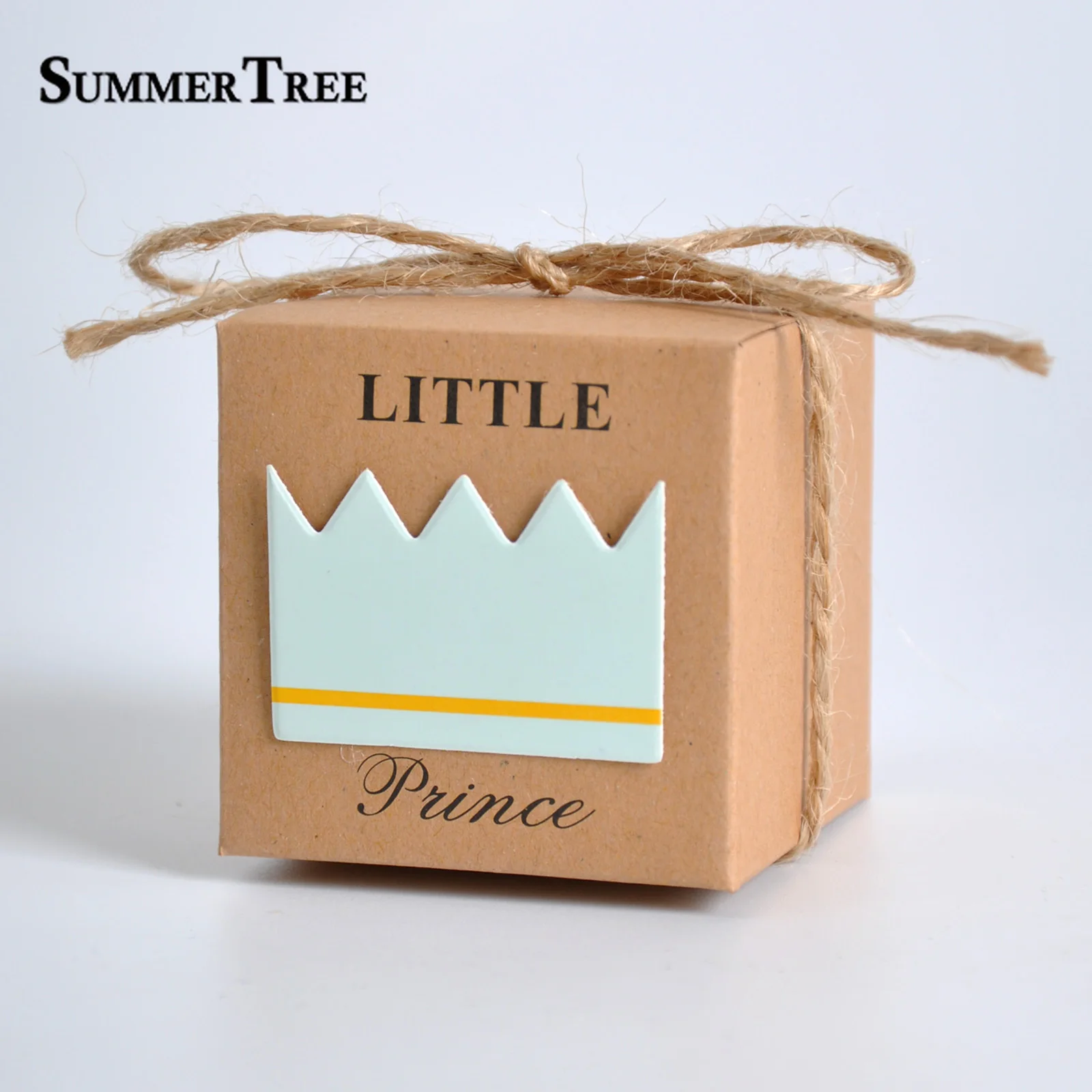10 шт. коробка конфет Маленький принц маленькая принцесса Корона коробки из крафт