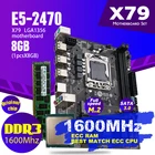 Комплект материнской платы Atermiter X79 1356 с процессором Xeon LGA 1356 E5 2470 C2 1 шт. x 8 ГБ = 8 Гб 1600 МГц DDR3 память ECC REG Ram pc3 12800