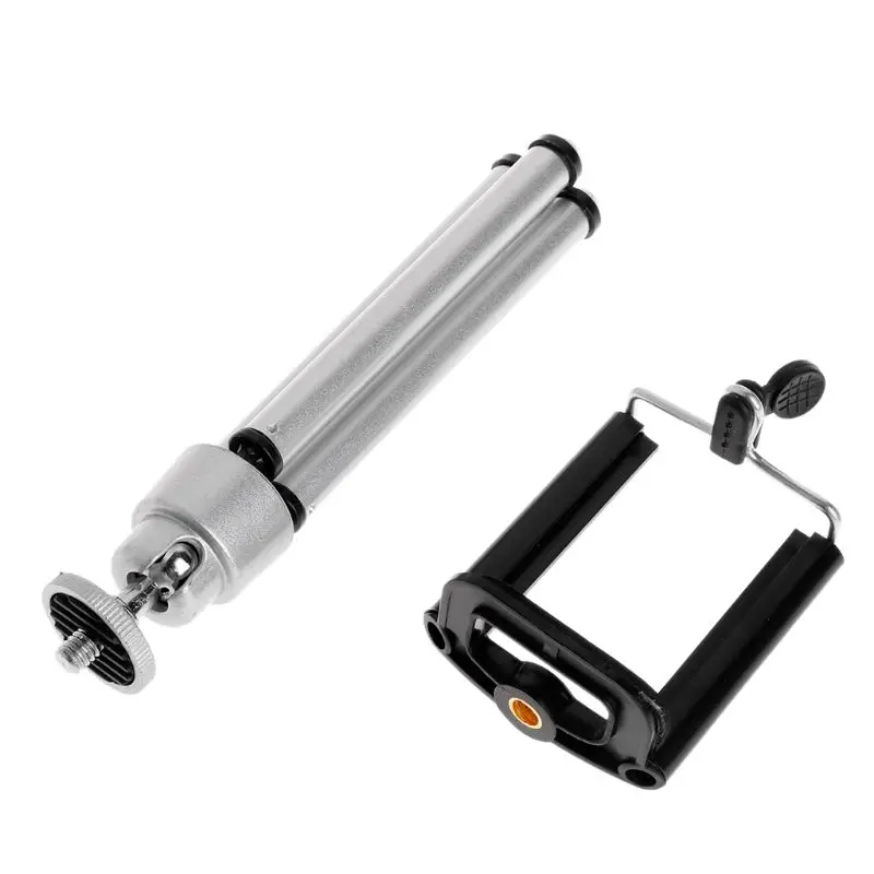 

Tripod Stand With Clip Rotary Aluminium Alloy Holder For Phone Level Digital SLR Camera K3KA