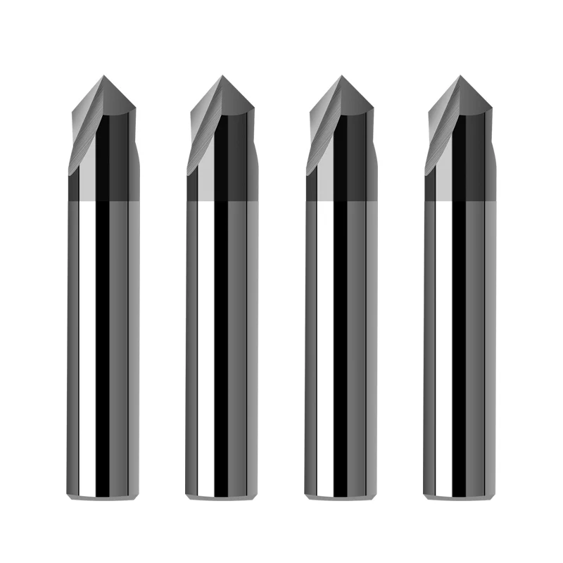 Augusttools Фаски Фреза Cnc режущая Концевая фреза 60 90 120 градусов покрытием 3 Флейта оправка для фрезы фрезерный станок карбид