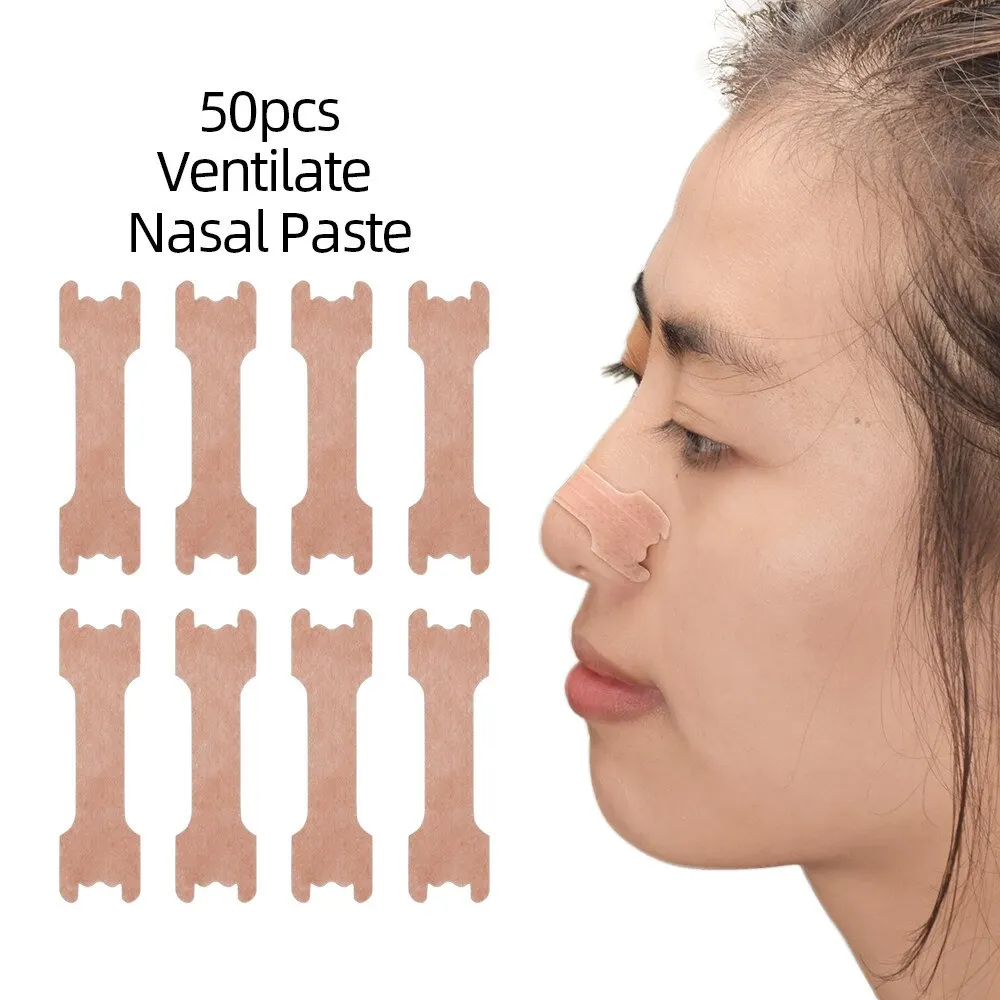 

50 Pcs Breathe Nasal Strips Right Way Stop Snoring Anti Snoring Strips Easier Better Breathe Health Care Dropshopping