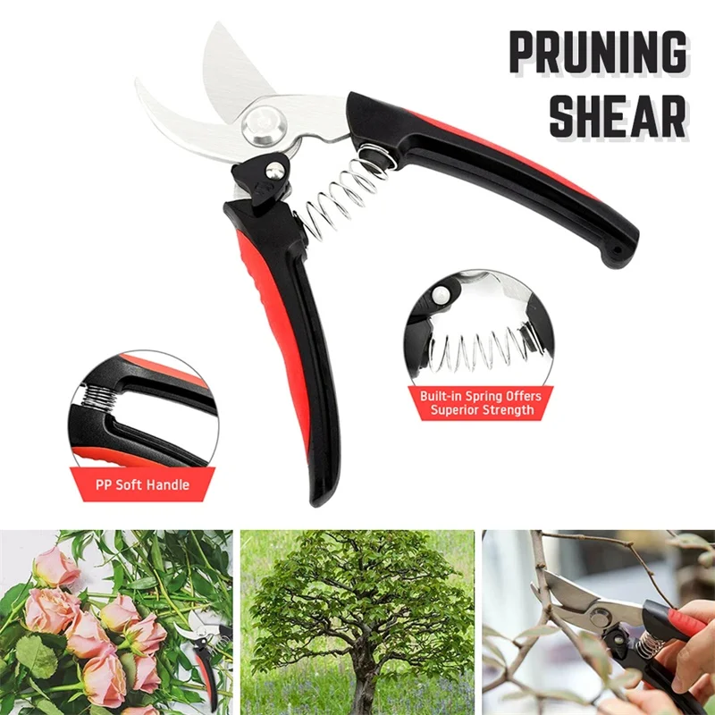 

Garden Plant Trim Horticulture Hand Pruner Cut Secateur Shrub Garden Scissor Tool Anvil Branch Shear Orchard Pruning Shears