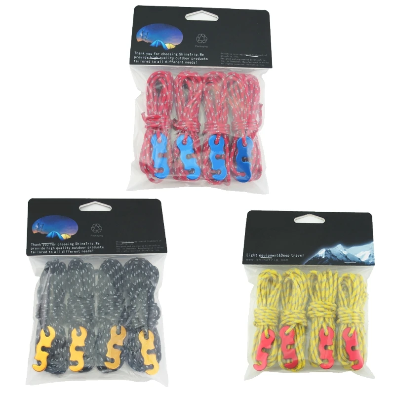 

448D Windproof Noose Tent Accessories Used for Setting Up and Fixing the Tent Canopy Used for Binding Clothesline Materials