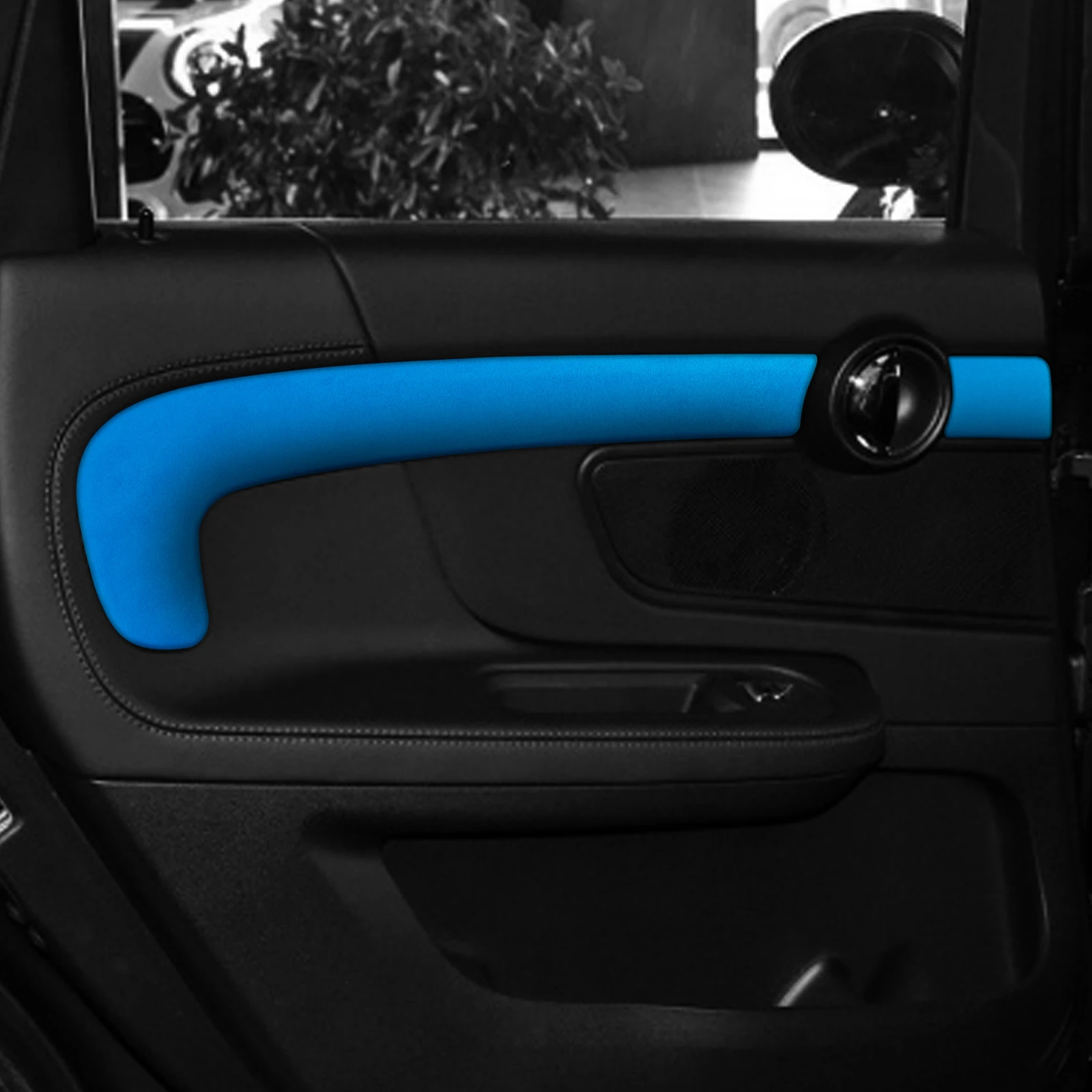 

6PCS Suede Wrap Interior Frame Trim For BMW Mini F60 2018-2020 Door Interior Car Styling Car Modification Accessories
