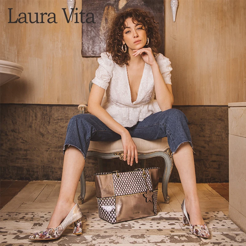 

Laura Vita 2020 Single Shoulder Bags Women PU+Leather Shoulder Bag Luxury Crossbody Bag YH190511-A