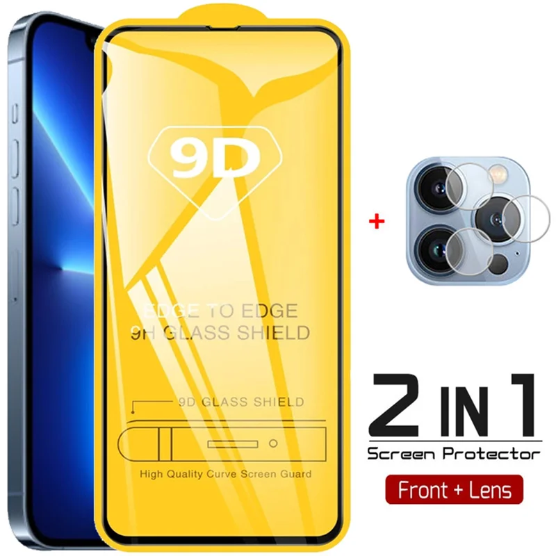 

2-in-1, tempered glass for iphone13 pro glass iphone 13pro max camera protection iphone 13 mini apple 13 pro screen protector