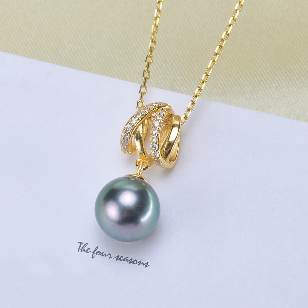 

925 Silver Half Hole Eye Pins Beads End Caps Top Drilled Pendant Bails Connector For DIY Jewelry Accessories No Pearl No Chain