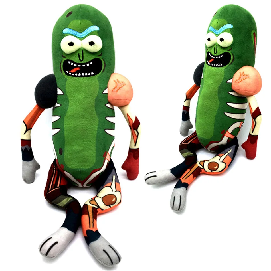 [Готовый запас] 45 см забавные плюшевые игрушки Рик кукла милый маринованный