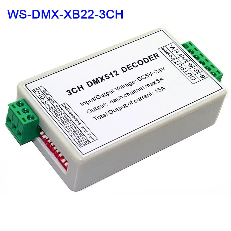 Декодер с общим анодом DMX512 декодер 5 В 12 24 3 канала 9 каналов контроллер DMX