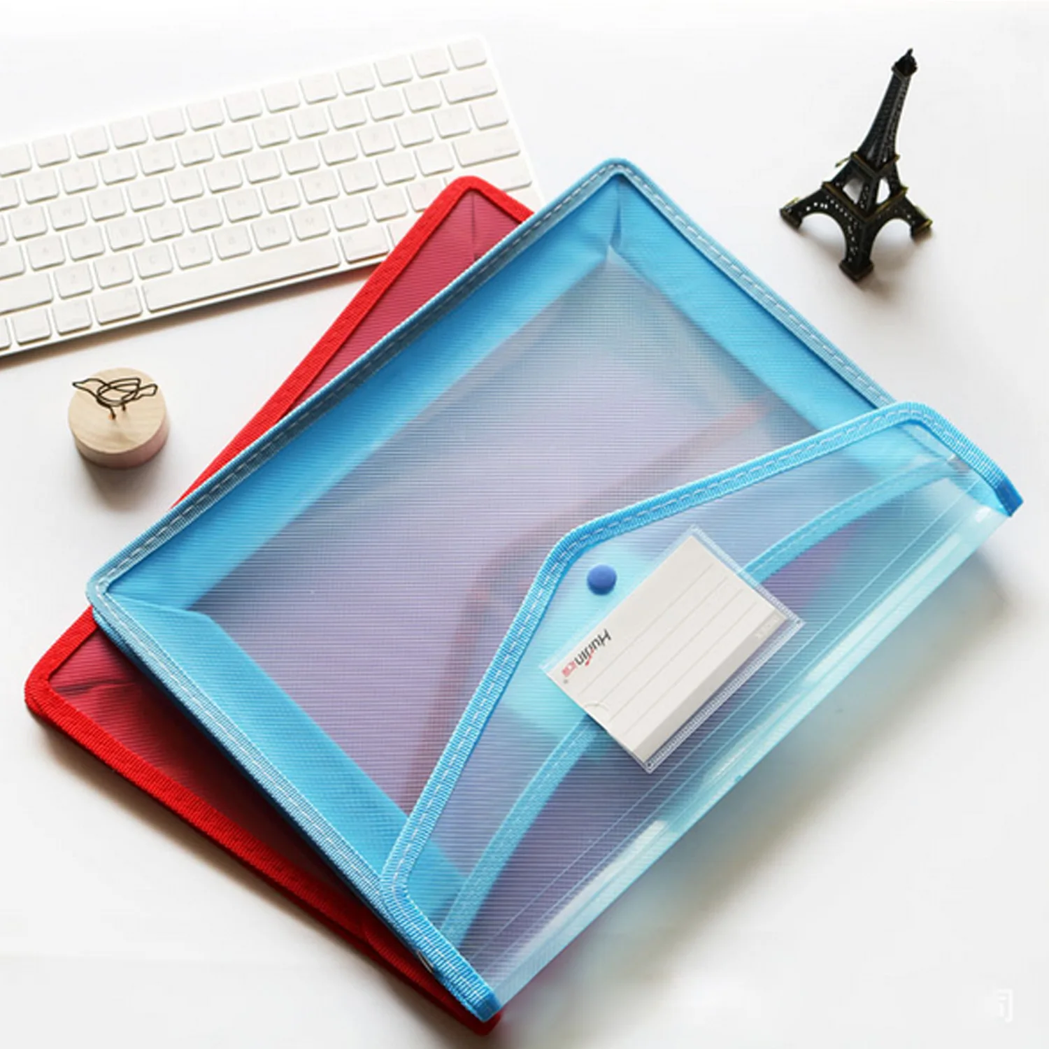 2 шт. A4 Размеры прозрачный ПП файловая Сумка для документов файлов папки с