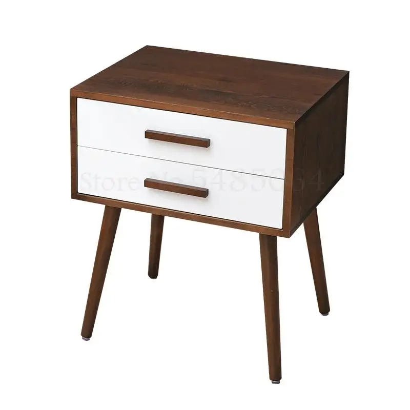 Все из массива дерева Nordic прикроватный столик простой современный грецкого