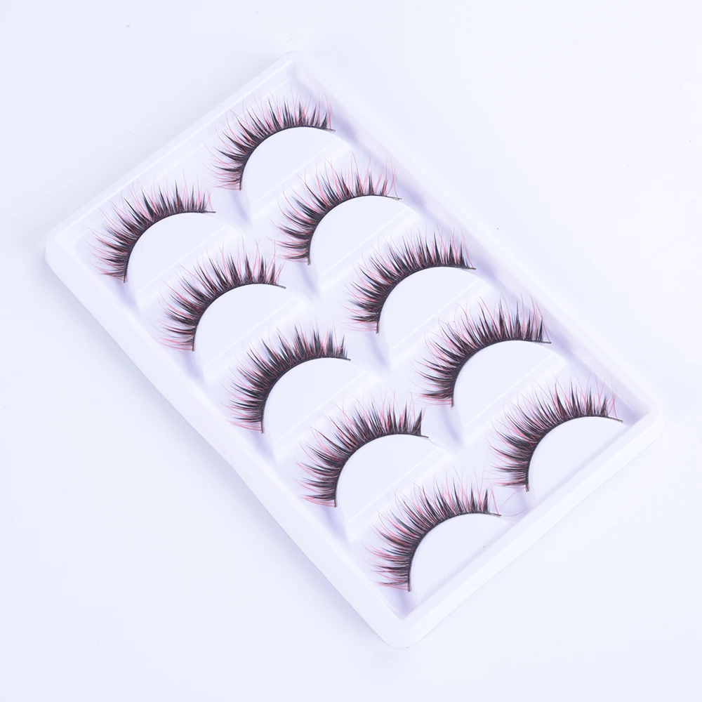 5 пар накладных ресниц ручной работы 3D Накладные ресницы Многоразовые норковые