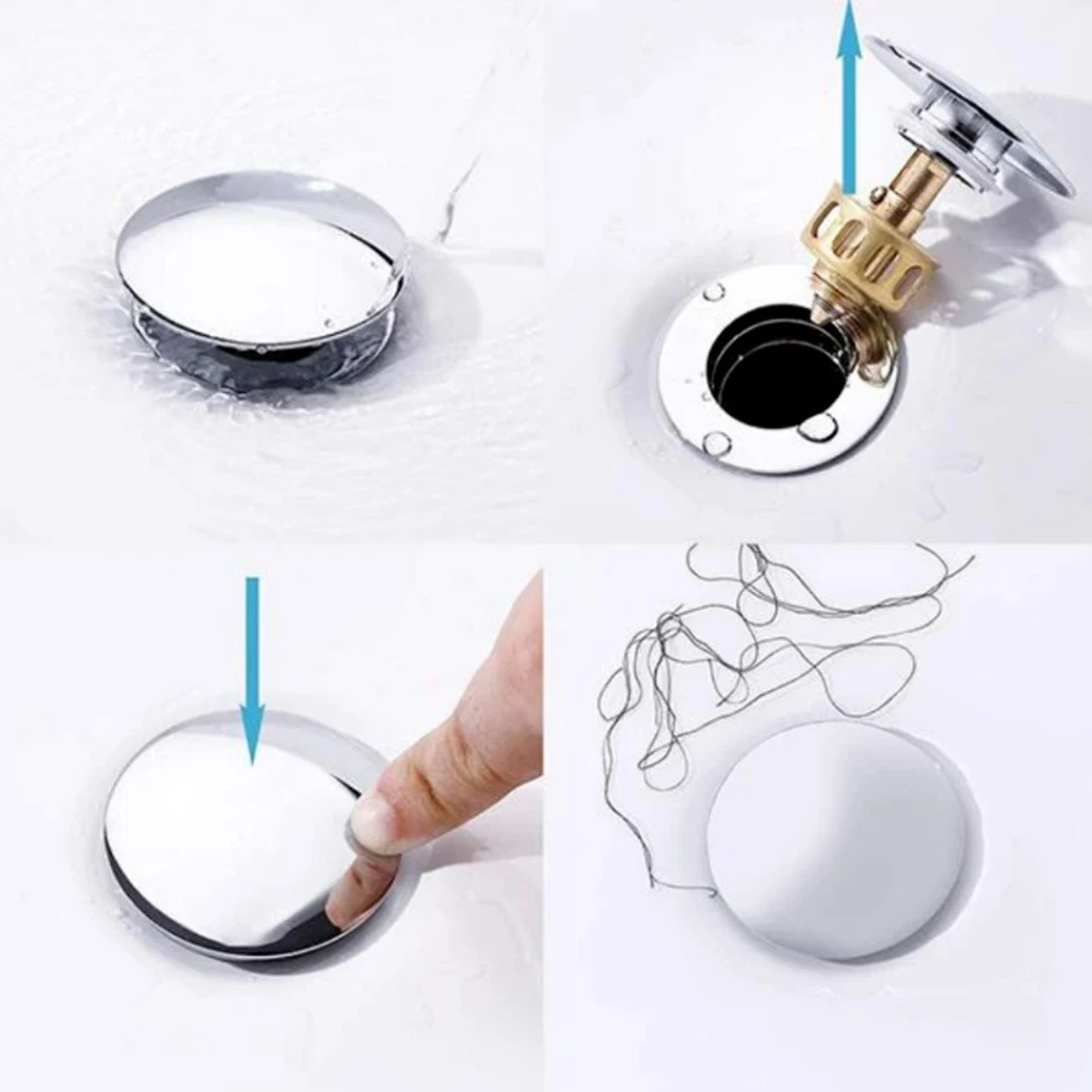 

Anti-Fouling Bounce Drain Filter Washable Explosion-proof Bathtub Stopper Wash