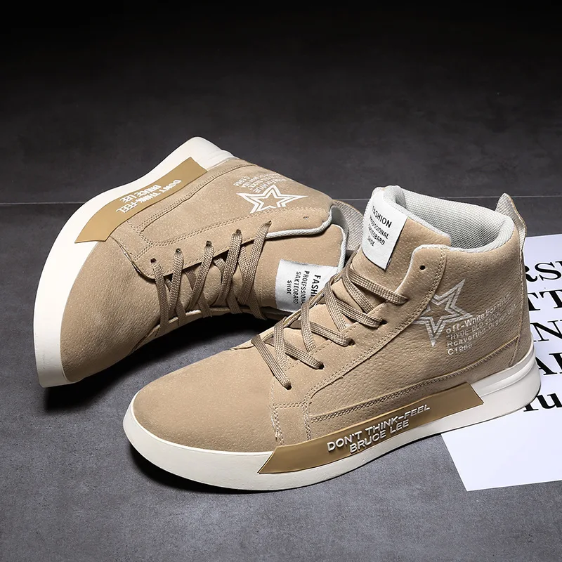 

Men Sneakers Outdoor Running Shoes For Men Jogging Walking Sports Casual Shoes High-top Students Flat Shoes Zapatillas Hombre