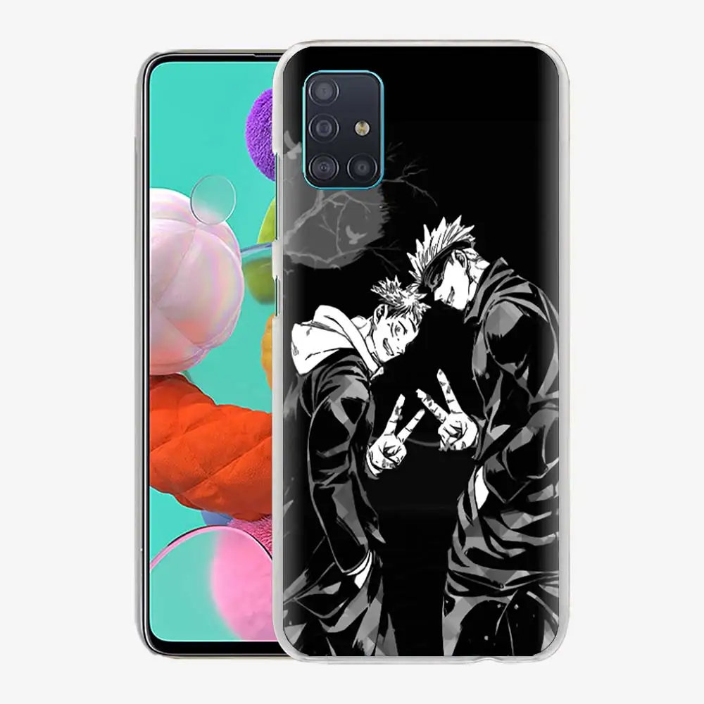 

Phone Case for Samsung Galaxy A51 A71 A50 A21s A31 A20e A10 A70 A30 A40 A41 A11 Hard Original Cover Jujutsu Kaisen Gojo Satoru