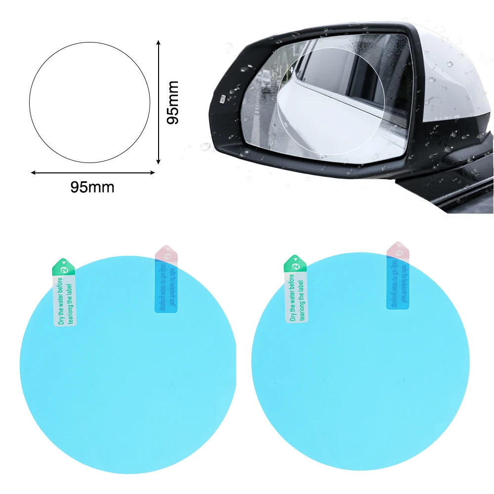 2 шт. Автомобильное Зеркало окно прозрачная пленка антибликовое зеркало заднего