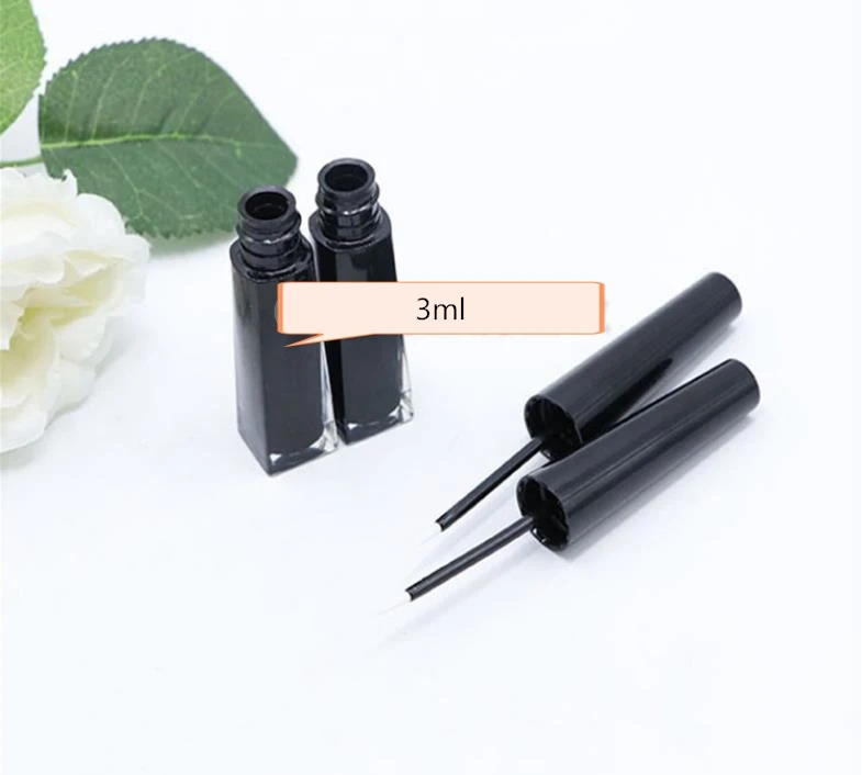 

3ml Black Makeup Empty Liquid Eyeliner Refillable Bottle Applicator Eyebrow Enhancer Eyelash Growth Serum Tubes SN756