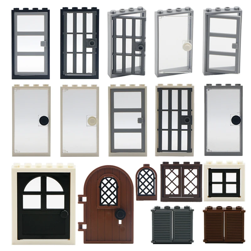 Детали для дома друзей строительные блоки дверь окно замок отель MOC сборные