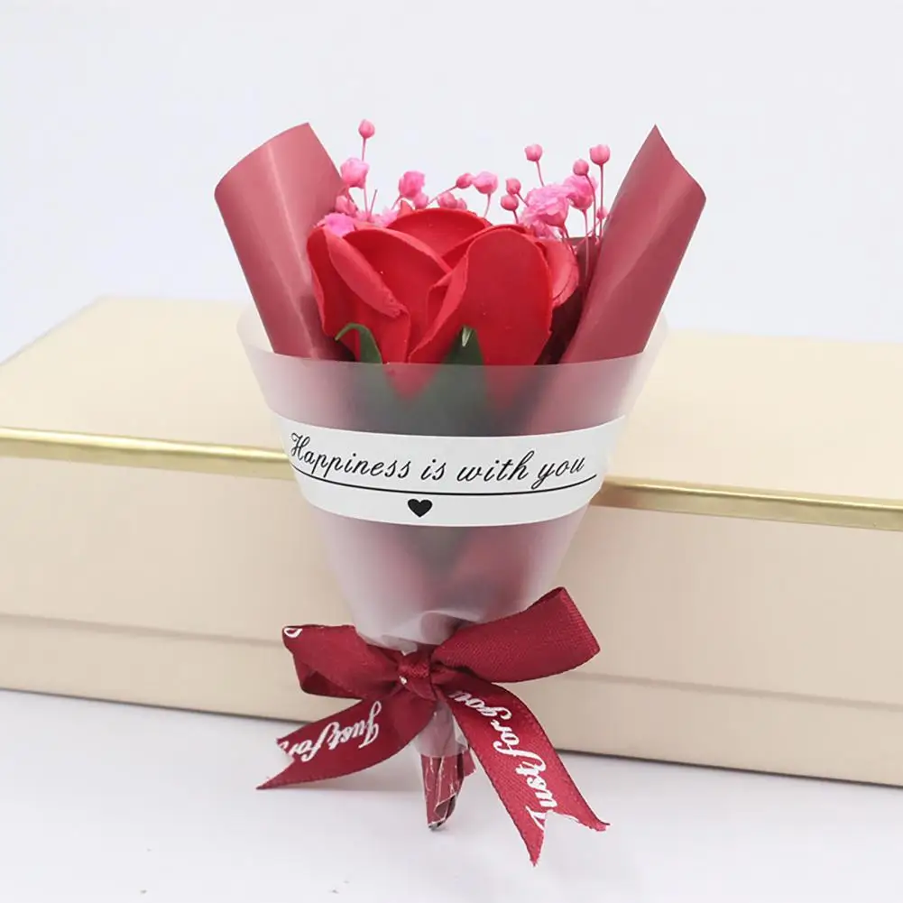 1Pc Soap Flowers Quick Dissolve Artificial Flower Valentine's Day Rose gift 2022 |