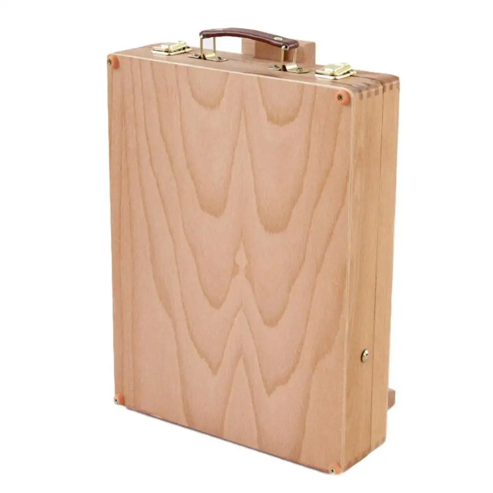 Деревянная настольная коробка для рисования и художника Раскрашивание с ящиком