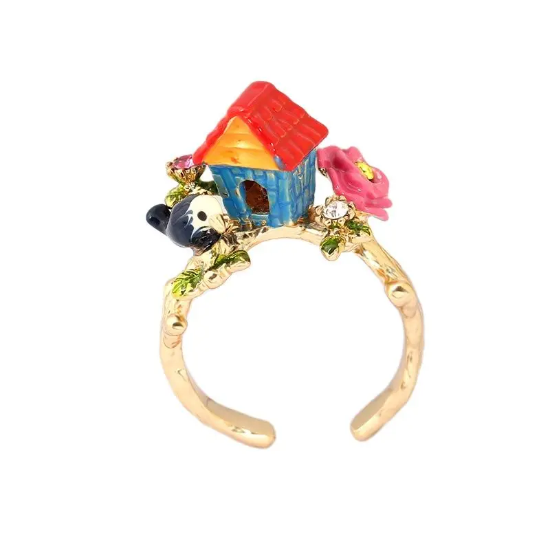 Сочный виноград Национальный сад стиль дом цветок кольцо для женщин весна новый