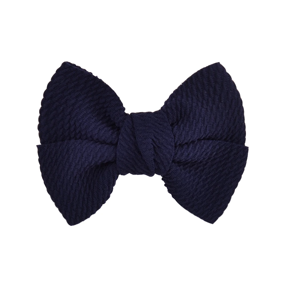 Банты для волос с зажимом девочек однотонные зажимы ручной работы аксессуары 4
