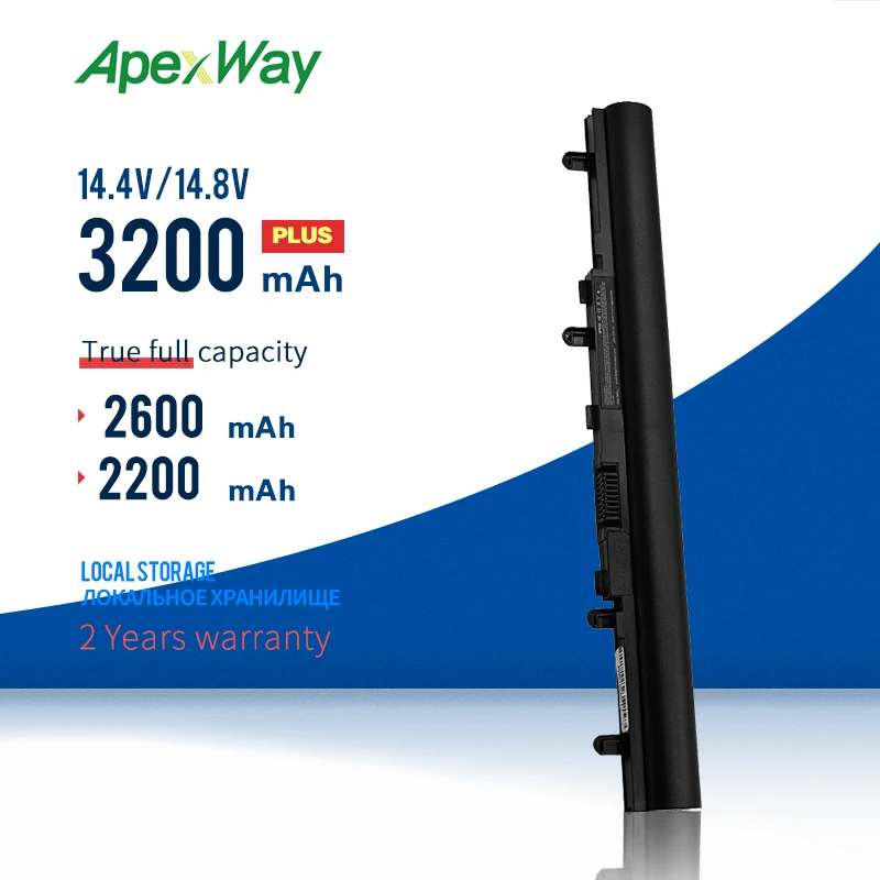 ApexWay 14 4 В ячейки аккумулятор для Acer Aspire V5 задняя фотография 12a32|al12a32 battery|battery for acer