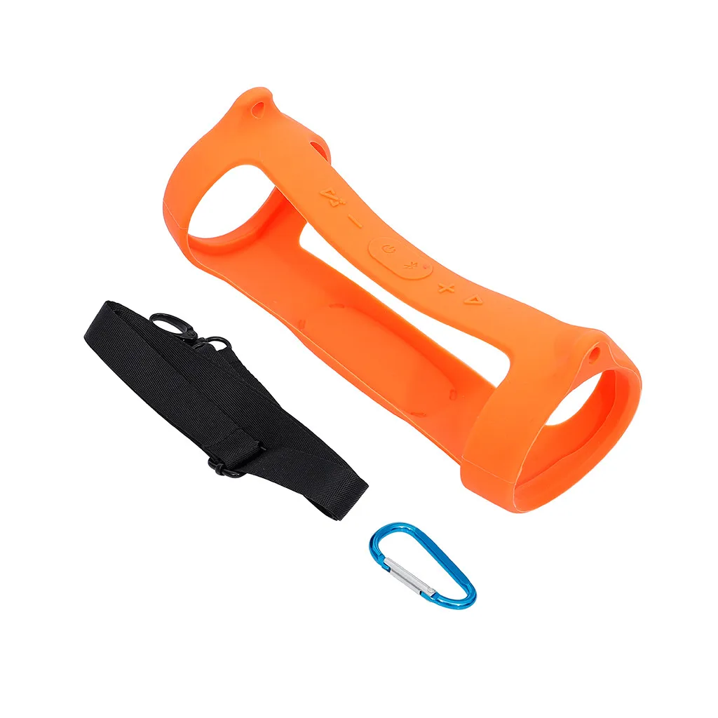 CARPRIE Silicone Speaker Case Cover Carabiner for Charge 4 Shell Portable Wireless Bluetooth Carry Sleeve case | Электроника
