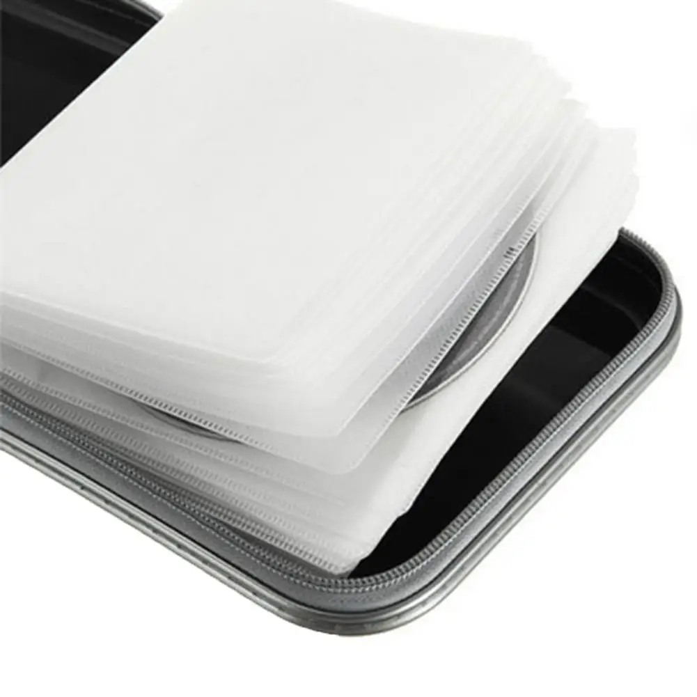 New Portable CD Case 40pcs Disc DVD Bag Wallet Storage Organizer Boxes Holder Sleeve Hard Album Box with Zipper | Электроника