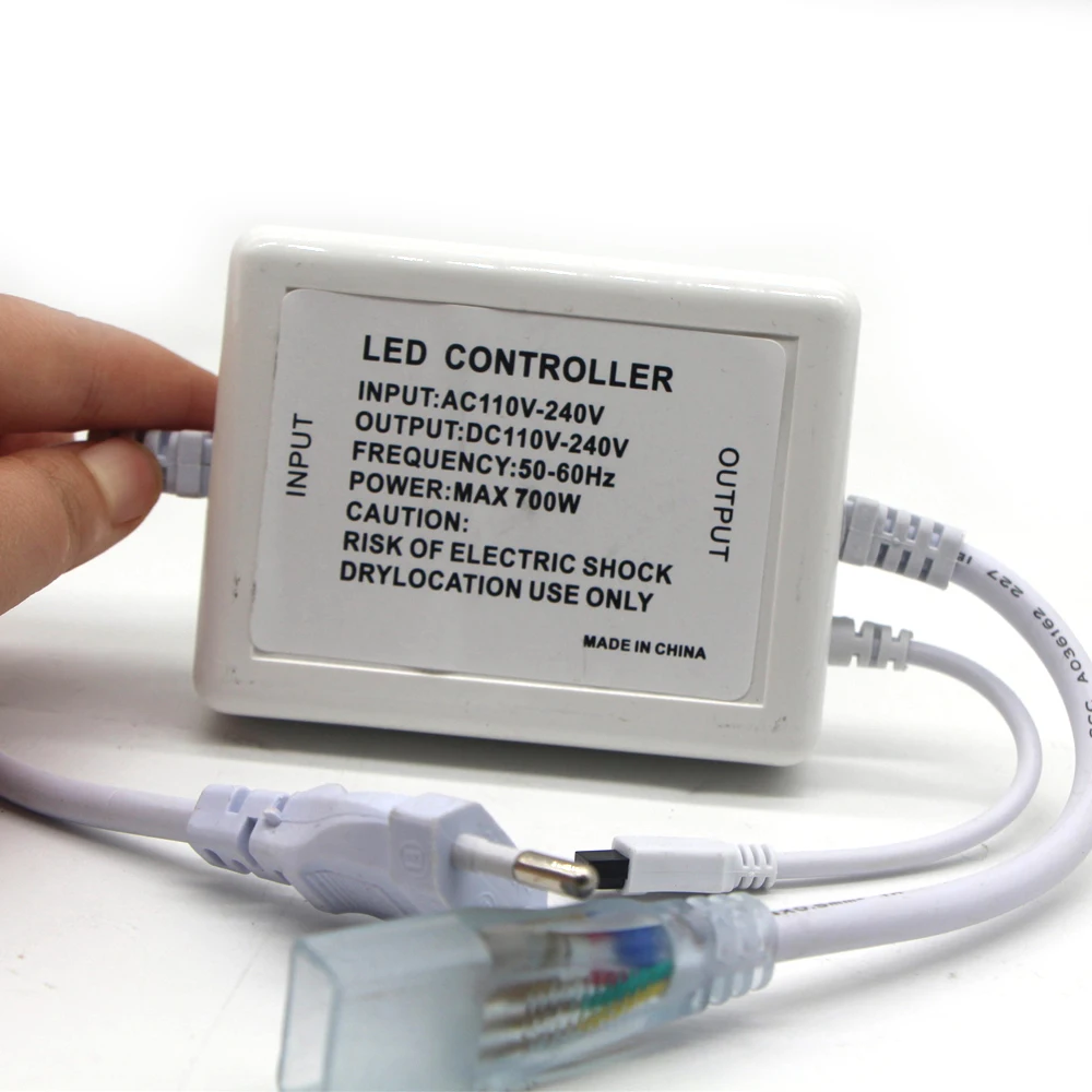 LED IR RGB Controller + 28Keys remote AC 220V 230V 240V 750W EU plug For SMD 3528 5050 Strip Neon Lights Control | Освещение