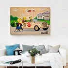 Настенные плакаты, абстрактные постеры, Alec, монополия, Барт Ричи, наклейки с изображением мистера Бернса, Картина на холсте, Модульная картина, рамка для домашнего декора
