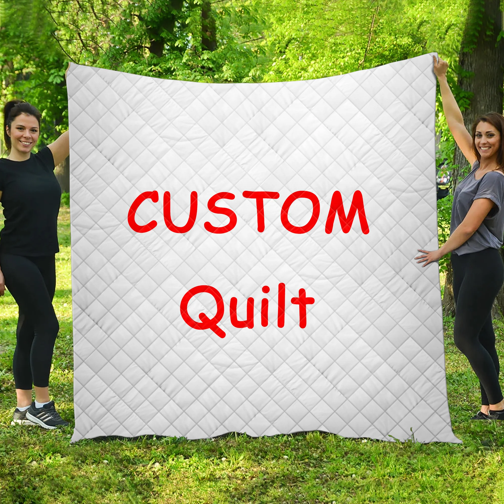 Online Nome Foto Personalizzato Personalizzato Trapunta Trapuntata Coperte Da Tiro Per Tutte Le Occasioni Coperte Artigianali Biancheria Da Letto Copripiumino
