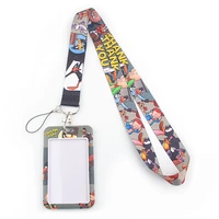 ya99 anime rabbit lanyard for keys mobile phone hang rope keycord usb id card badge holder keychain diy lanyards