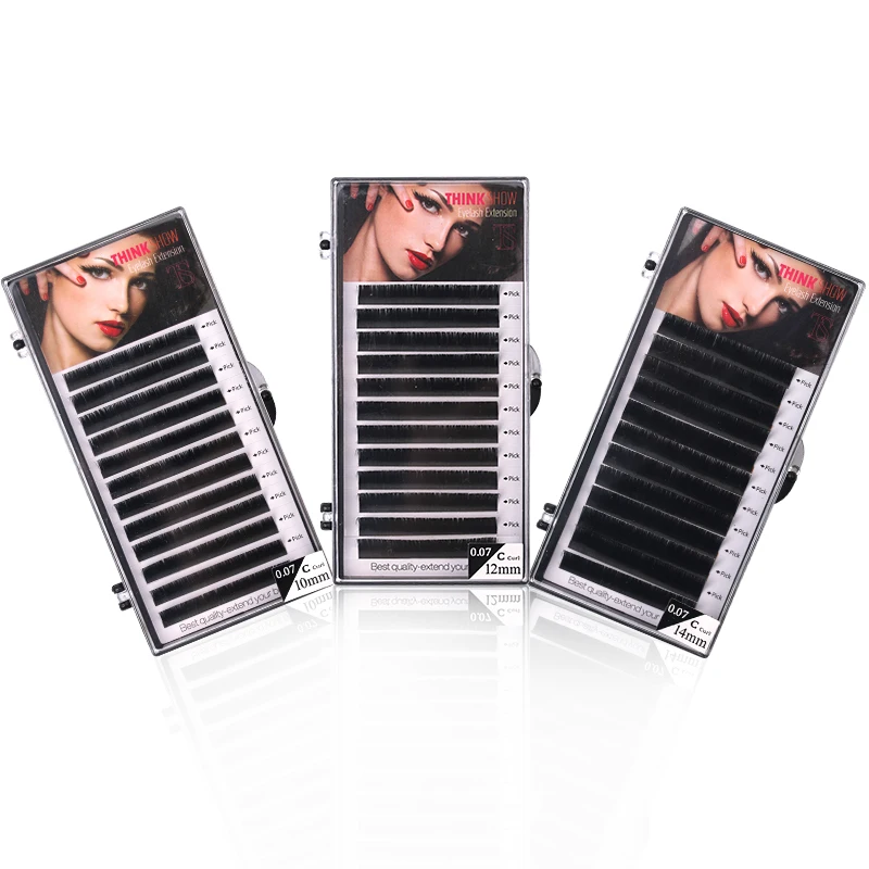 

THINK SHOW Eyelash Lift Extension Hand Made Mink Eyelashes soft Natural for False Eyelashes Lashes Extension Makeup Cilios