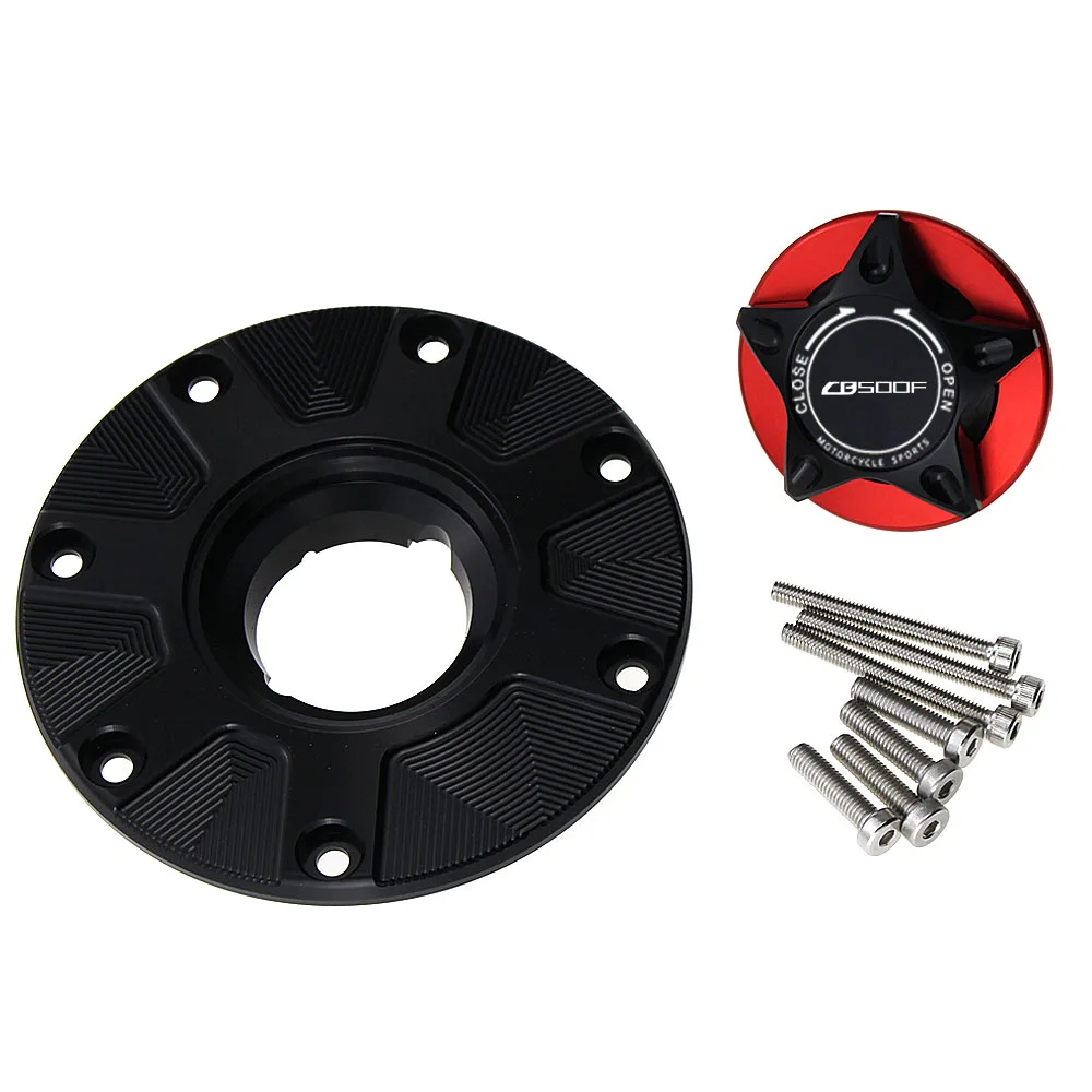 Крышка топливного бака CNC из алюминия без ключа на мотоцикл HONDA CB 500F CB500F CB500 F 2016-2018.