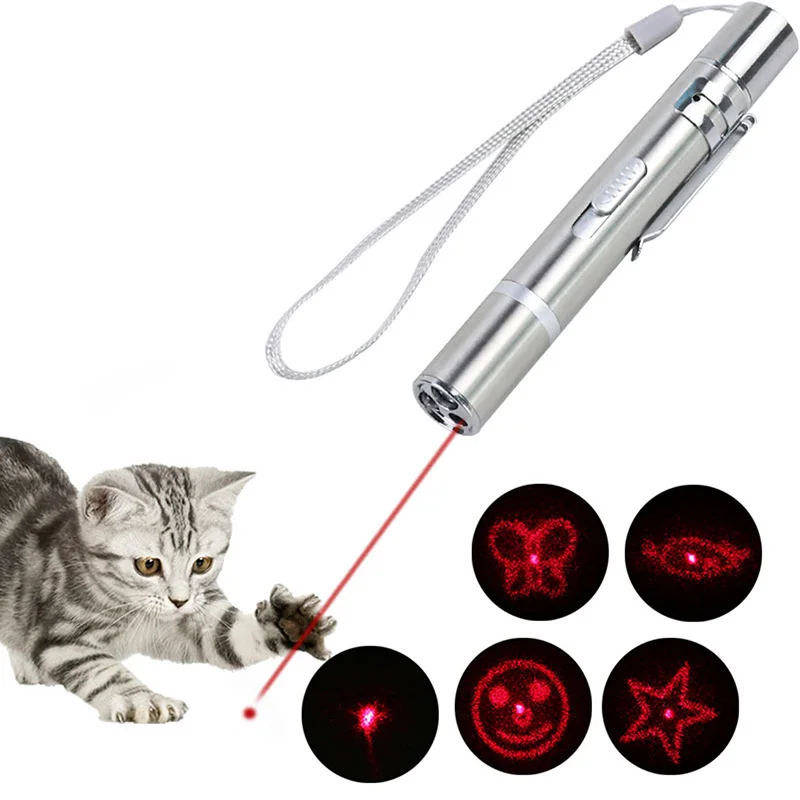

Забавные игрушки для кошек 3 в 1 с Usb-зарядкой, игрушка с красной точкой, лазерная указка, лазерная указка, интерактивсветодиодный светодиодн...