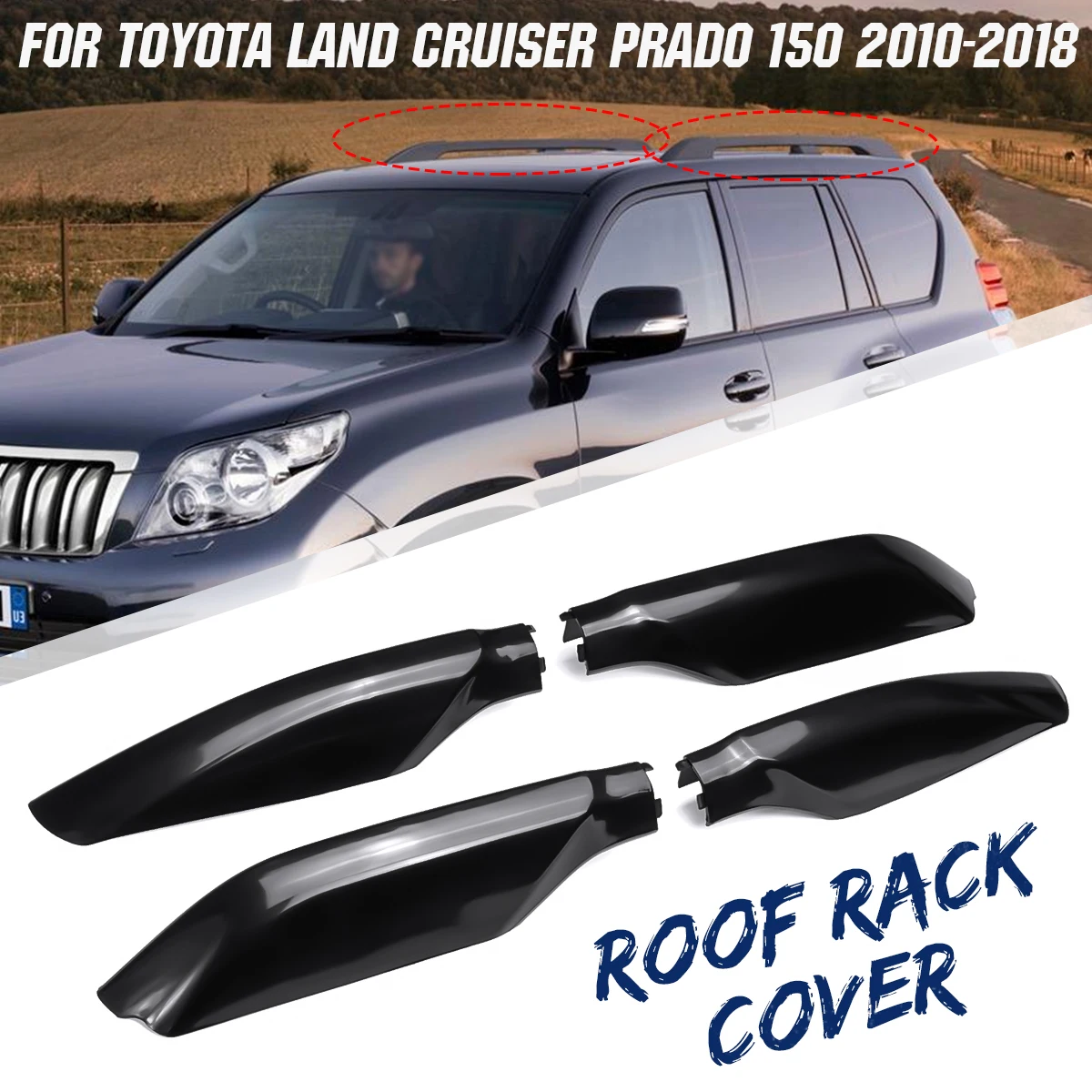 4 шт. автомобильный багажник на крышу для Toyota Land Cruiser PRADO 120 150 GRJ120 RZJ120 LC120 LC150 TRJ120 10